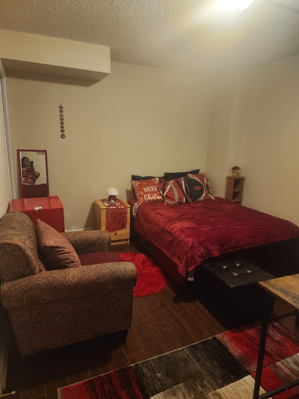 Room with private and shared washroom